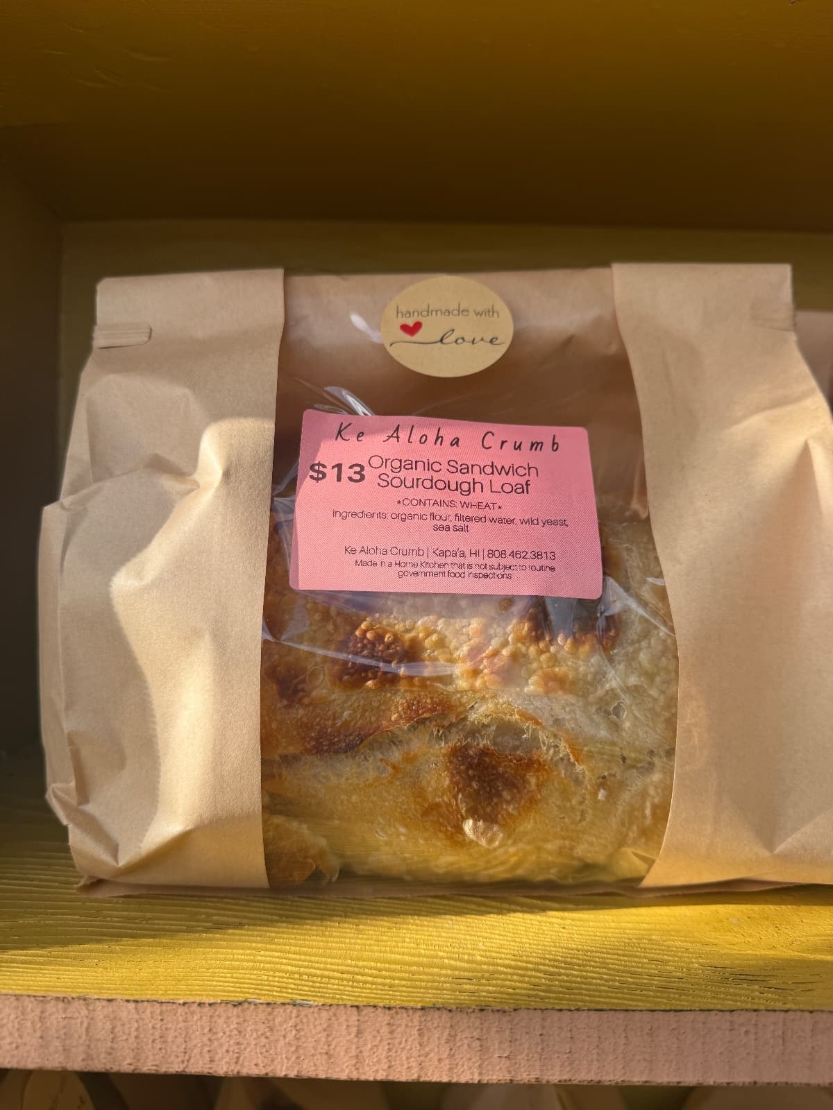 Half-Off Organic Sourdough, photo 1 of 3